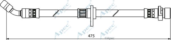 APEC BRAKING Тормозной шланг HOS3981